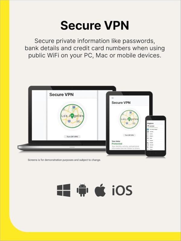 Norton Secure VPN 2024 for up to 5 Devices - Image 3